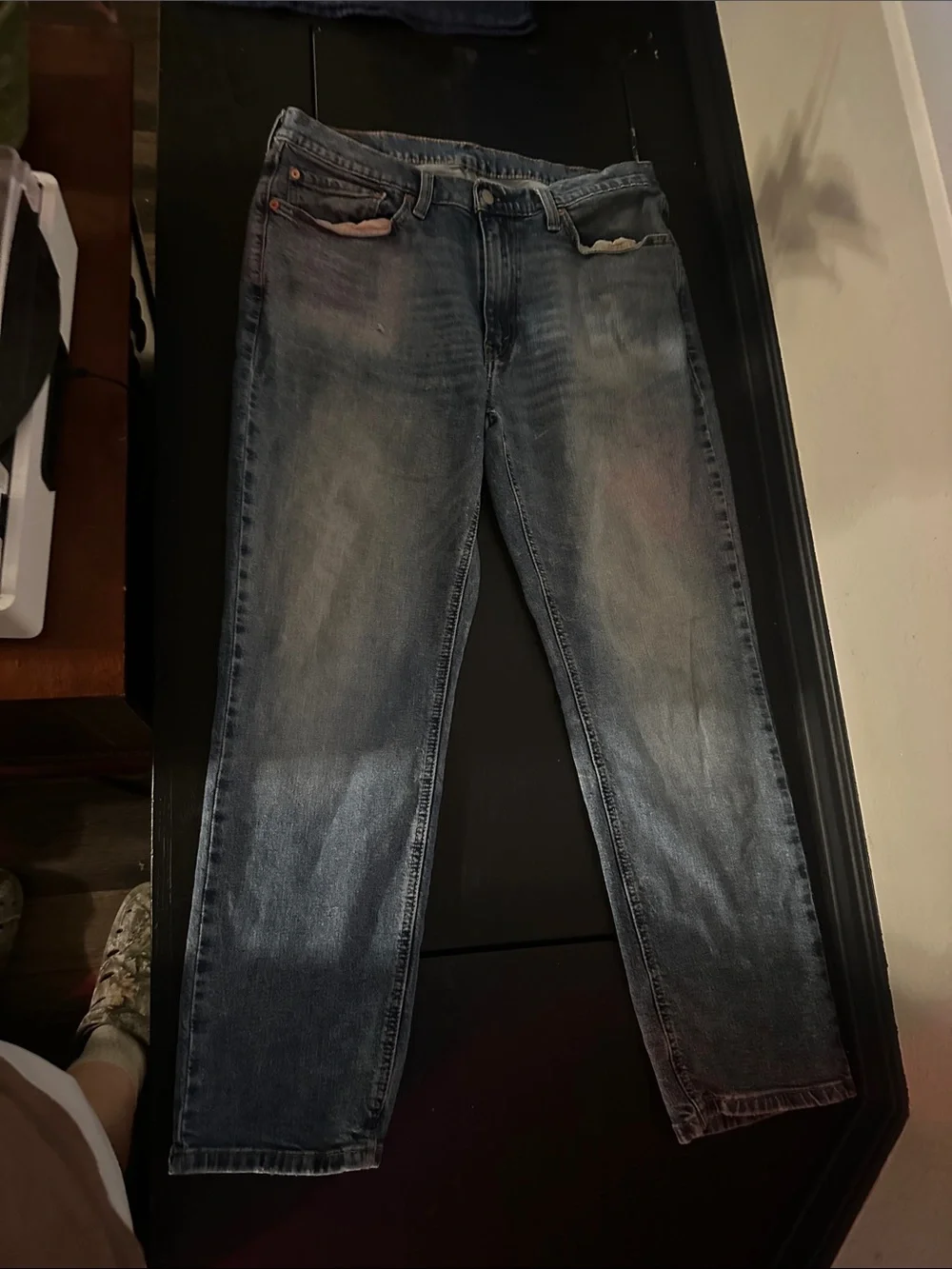 Levi's Men's Straight Jeans in Washed Blue